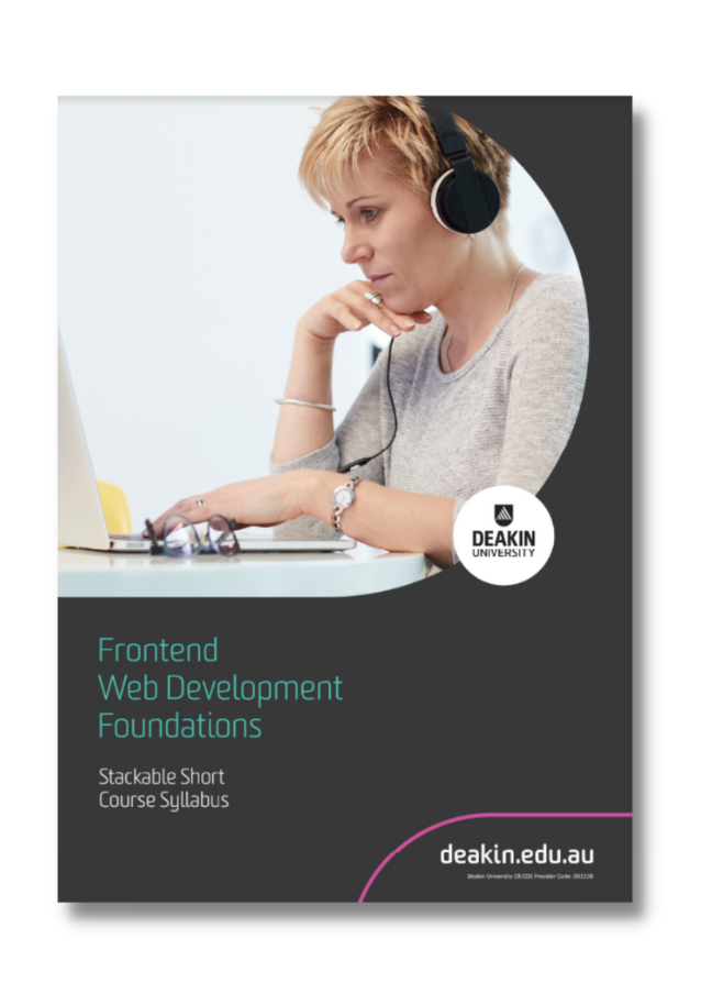 DeakinUni_Frontend_Wed_Dev_Foundations_Course_Syllabus_2022